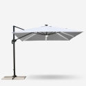 Cantilever Garden Parasol with Built In Solar Led Square 3x3m anti uv Paradise Catalog