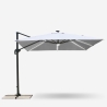 Cantilever Garden Parasol with Built In Solar Led Square 3x3m anti uv Paradise Catalog