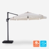 Boracay Offset Cantilever Patio Umbrella 3x3m with Side Pole Choice Of