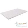 Small Double 120X190 3 cm Memory Foam Mattress Topper Aloe with Vera Coating Top3 Choice Of