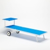 Set of 2 Alabama Beach & Patio Sun Loungers With Built-in Wheels