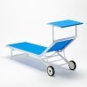 Set of 2 Alabama Beach & Patio Sun Loungers With Built-in Wheels