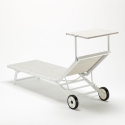 Set Of 20 Alabama Beach & Patio Sun Lounger With Built-in Wheels 