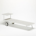 Set Of 20 Alabama Beach & Patio Sun Lounger With Built-in Wheels 