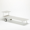Set Of 20 Alabama Beach & Patio Sun Lounger With Built-in Wheels 