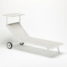 Set Of 20 Alabama Beach & Patio Sun Lounger With Built-in Wheels 