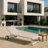 Set Of 20 Alabama Beach & Patio Sun Lounger With Built-in Wheels Offers
