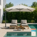 Paradise 3 x 3 m Square Offset Patio Umbrella Promotion