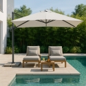 Paradise 3 x 3 m Square Offset Patio Umbrella Sale