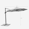 Paradise 3 m Octagonal Cantilever Garden Parasol with Base Included 