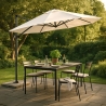 Paradise 3 m Octagonal Cantilever Garden Parasol with Base Included Sale