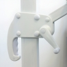 Garden adjustable side arm umbrella in aluminum 3x3m Paradise White Characteristics