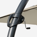 Large Free Arm Square Parasol 3.5 mt Aluminium Anti UV Copenhagen Price
