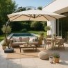 Large Free Arm Square Parasol 3.5 mt Aluminium Anti UV Copenhagen Sale