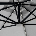 Decentralized pole umbrella with adjustable arm with 3x3m Led solar light Paradise Brown Light Choice Of