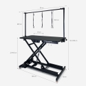 Chow Adjustable Electric Folding Grooming Table for Dogs and Cats 