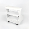 Pedicure Footrest with Cushion, Drawer, and 4 Wheels Kaekoon Bulk Discounts