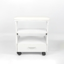 Pedicure Footrest with Cushion, Drawer, and 4 Wheels Kaekoon Model