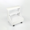 Pedicure Footrest with Cushion, Drawer, and 4 Wheels Kaekoon Measures