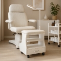 Pedicure Footrest with Cushion, Drawer, and 4 Wheels Kaekoon Discounts