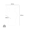 Modern 60cm Sustainable Design Side Table - Slide Bar Restaurant Ambrogio 