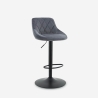Nox Quilted Velvet Adjustable Swivel Bar Stool with Footrest for Kitchen Promotion