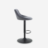 Nox Quilted Velvet Adjustable Swivel Bar Stool with Footrest for Kitchen Choice Of
