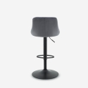 Nox Quilted Velvet Adjustable Swivel Bar Stool with Footrest for Kitchen Characteristics