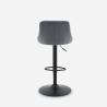 Nox Quilted Velvet Adjustable Swivel Bar Stool with Footrest for Kitchen Characteristics