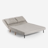 Scandinavian Style Sofa Bed 2-Seater Fabric Elettra Offers