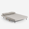 Scandinavian Style Sofa Bed 2-Seater Fabric Elettra Sale