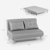 Scandinavian Style Sofa Bed 2-Seater Fabric Elettra 