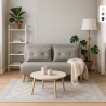 Scandinavian Style Sofa Bed 2-Seater Fabric Elettra Promotion
