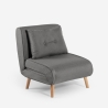Miriam Folding Fabric Chair Bed with Wooden Legs Offers