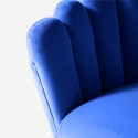 Modern Velvet Shell Lounge Chair with Gold Legs Calicis Catalog