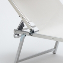 Nettuno Aluminum Beach Sun Lounger with Canopy 