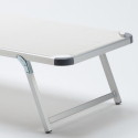 Nettuno Aluminum Beach Sun Lounger with Canopy 