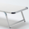 Nettuno Aluminum Beach Sun Lounger with Canopy 