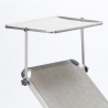 Set of 20 Nettuno Aluminum Sun Loungers with Canopy 