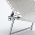 Set of 20 Nettuno Aluminum Sun Loungers with Canopy 