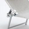 Set of 20 Nettuno Aluminum Sun Loungers with Canopy 