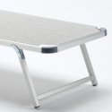 Set of 20 Nettuno Aluminum Sun Loungers with Canopy 