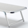 Set of 20 Nettuno Aluminum Sun Loungers with Canopy 