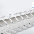 Set of 20 Nettuno Aluminum Sun Loungers with Canopy Promotion