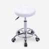 Nabu Swivel Stool with Wheels and Faux Leather Seat for Office or Salon Price