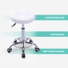 Nabu Swivel Stool with Wheels and Faux Leather Seat for Office or Salon Choice Of