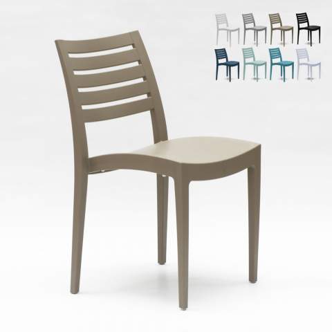 Set Of 24 Design Polypropylene Chairs for Restaurants Bars Firenze Promotion