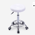 Nabu Swivel Stool with Wheels and Faux Leather Seat for Office or Salon Promotion