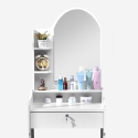 Flora Makeup Vanity Set with Mirror and Stool for Bedroom Choice Of