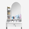 Flora Makeup Vanity Set with Mirror and Stool for Bedroom Choice Of